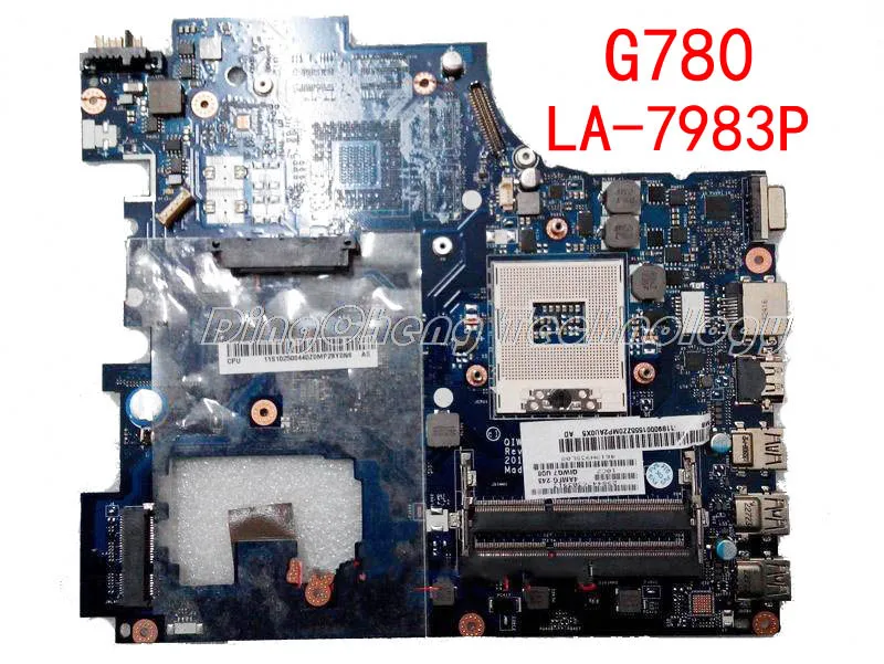 HOLYTIME материнская плата для ноутбука lenovo G780 LA-7983P QIWG7 HM76 GMA HD DDR3 интегрированная