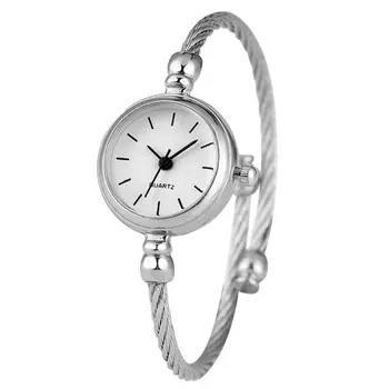 Concise Thin Band Quartz Bracelet Wristwatches Delicate Spiral Stainless Steel Simple Dial Display Bangle Watches reloj de mujer
Concise Thin Band Quartz Bracelet Wristwatches Delicate Spiral Stainless Steel Simple Dial Display Bangle Watches reloj de mujer