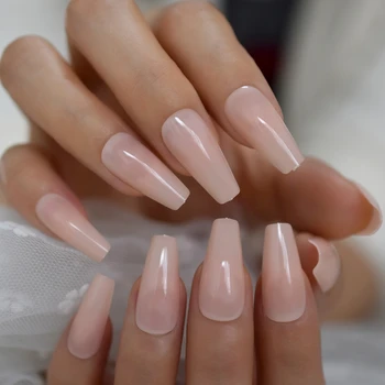 Plain Nude Extra Long False Nails Coffin Tip Ballerina Flat End Fake Nail UV Gel Cover Manicure Artificial Nails Salon
Plain Nude Extra Long False Nails Coffin Tip Ballerina Flat End Fake Nail UV Gel Cover Manicure Artificial Nails Salon