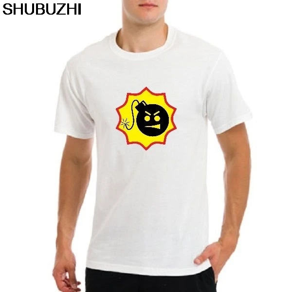 

Serious Sam game logo, gamers fps shooter game bomb white t-shirt cotton tshirt men summer male top tees sbz4172