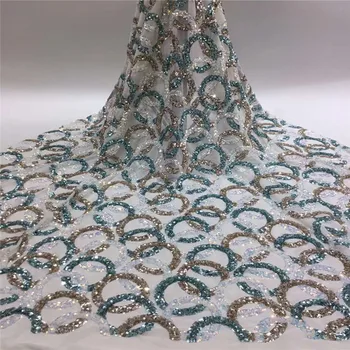 2020 African Net Lace Fabric,High Quality Elegant White Sequins Nigerian Wedding Lace Fabrics 5Yards Beaded French Tulle lace
2020 African Net Lace Fabric,High Quality Elegant White Sequins Nigerian Wedding Lace Fabrics 5Yards Beaded French Tulle lace