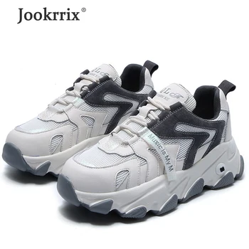 Jookrrix 2020 Women Spring Comfortable Chunky Sneakers For Increased 5cm Wedges Thick Sole Lady Genuine Leather Shoes ZD2623 
Jookrrix 2020 Women Spring Comfortable Chunky Sneakers For Increased 5cm Wedges Thick Sole Lady Genuine Leather Shoes ZD2623