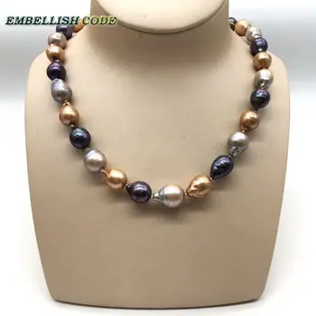 Gray Yellow Brown Blue Color Tissue Nucleated Flame Ball Pear Shape Baroque Pearl Necklace Groove Ring Freshwater 100% Pearls
Gray Yellow Brown Blue Color Tissue Nucleated Flame Ball Pear Shape Baroque Pearl Necklace Groove Ring Freshwater 100% Pearls