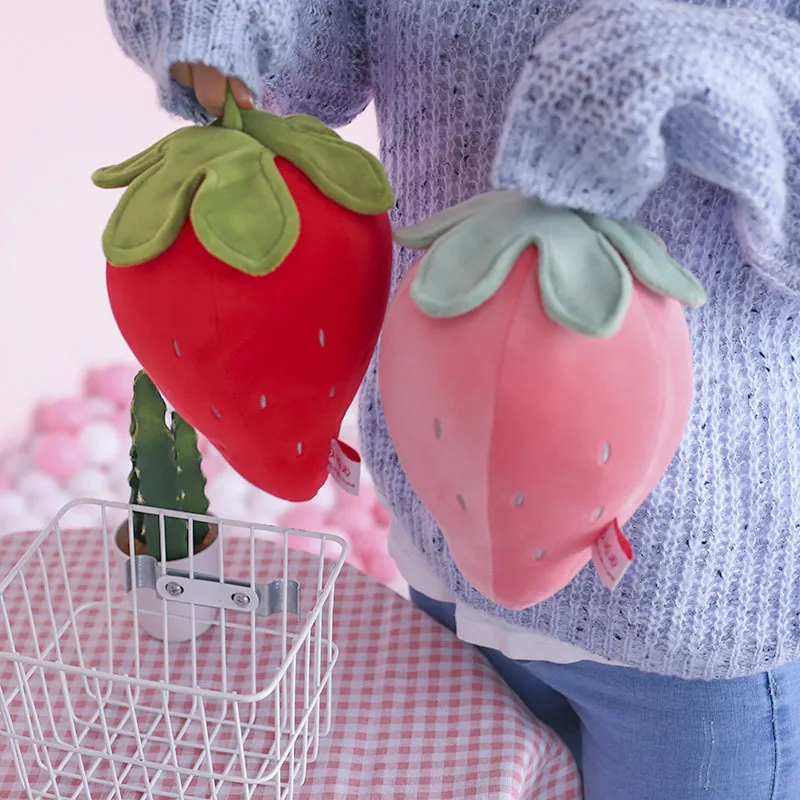 style down cotton emulational fruit plush toys strawberry pillow