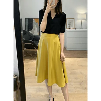 HCHENLI Korean style 2020 Women Fashion Yelllow Black Whte Skirts Lady Skirt Cake Pleated Skirts
HCHENLI Korean style 2020 Women Fashion Yelllow Black Whte Skirts Lady Skirt Cake Pleated Skirts