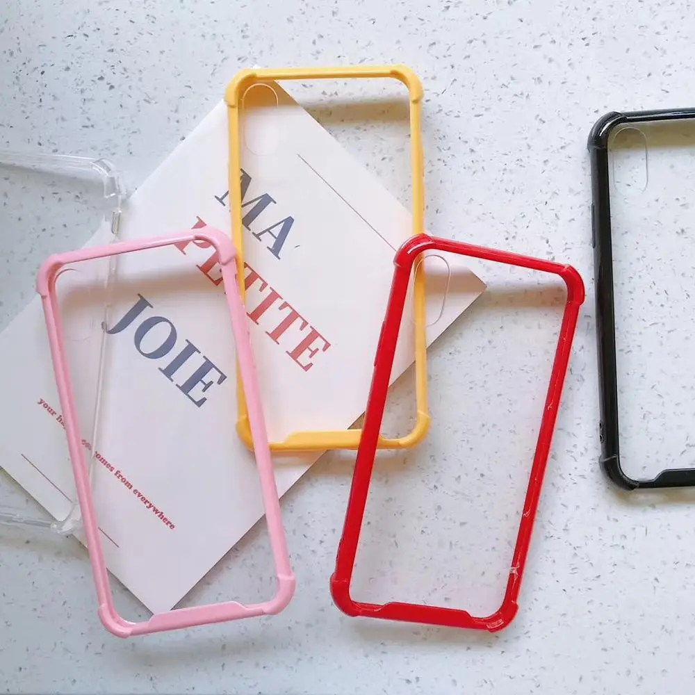 LOVECOM Shockproof Phone Case For iPhone XR XS Max 6 6S 7 8 Plus X Luxury Transparent Soft Acrylic Candy Color Frame Back Cover
LOVECOM Shockproof Phone Case For iPhone XR XS Max 6 6S 7 8 Plus X Luxury Transparent Soft Acrylic Candy Color Frame Back Cover