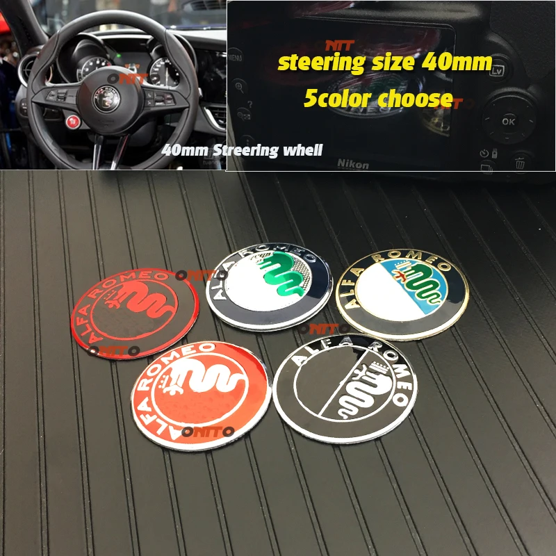 Auto Accessories 40mm 4cm car ALFA ROMEO 147 156 166 159 Giulia Stelvio 4C 8C GT Steering Wheel Badge Emblem Sticker car-styling
Auto Accessories 40mm 4cm car ALFA ROMEO 147 156 166 159 Giulia Stelvio 4C 8C GT Steering Wheel Badge Emblem Sticker car-styling
