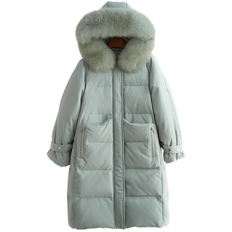 New Down Jackets Woman Long Fox Heavy Seta Lead Even Hat Bai Yarong Keep Warm Loose Coat
New Down Jackets Woman Long Fox Heavy Seta Lead Even Hat Bai Yarong Keep Warm Loose Coat