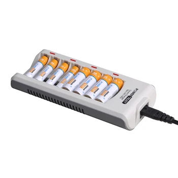 PowerTrust AA AAA Ni-MH Ni-Cd Rechargeable Battery and 8 Slots Quick Charger with LED Display for aa aaa Batteries 
PowerTrust AA AAA Ni-MH Ni-Cd Rechargeable Battery and 8 Slots Quick Charger with LED Display for aa aaa Batteries