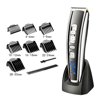 Professional Hair Trimmer Rechargeable Hair Clipper Men's Cordless Trimmer With LCD Display Haircut Kit Ceramic Blade 43D
Professional Hair Trimmer Rechargeable Hair Clipper Men's Cordless Trimmer With LCD Display Haircut Kit Ceramic Blade 43D