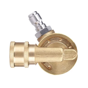 Pivoting Coupler for Pressure Washer Nozzle, Gutter Cleaner Attachment for Gutter Cleaning, 240 Degree, 4500 Psi, 1/4 Inch Quick
Pivoting Coupler for Pressure Washer Nozzle, Gutter Cleaner Attachment for Gutter Cleaning, 240 Degree, 4500 Psi, 1/4 Inch Quick