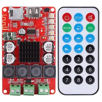 TPA3116 2X50W Bluetooth Digital Power Amplifier Board with Remote Control, Support FM Radio/TF Card/USB
TPA3116 2X50W Bluetooth Digital Power Amplifier Board with Remote Control, Support FM Radio/TF Card/USB