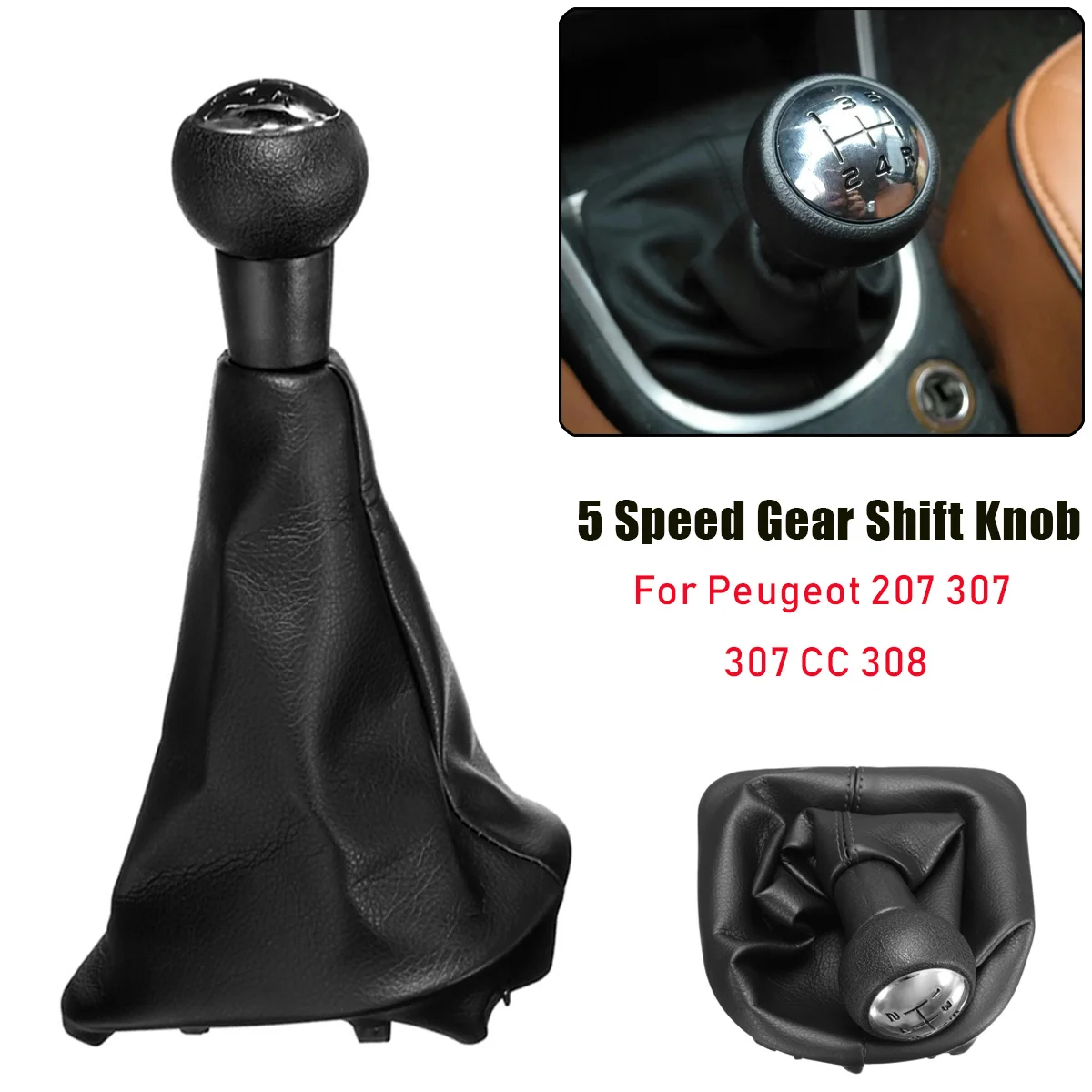 5 Speed Car Gear Shift Knob Gaiter Boot Cover Shifter Lever Stick For Peugeot 206 306 307 308 3008 For Citroen Saxo C2 C4 Picass
5 Speed Car Gear Shift Knob Gaiter Boot Cover Shifter Lever Stick For Peugeot 206 306 307 308 3008 For Citroen Saxo C2 C4 Picass