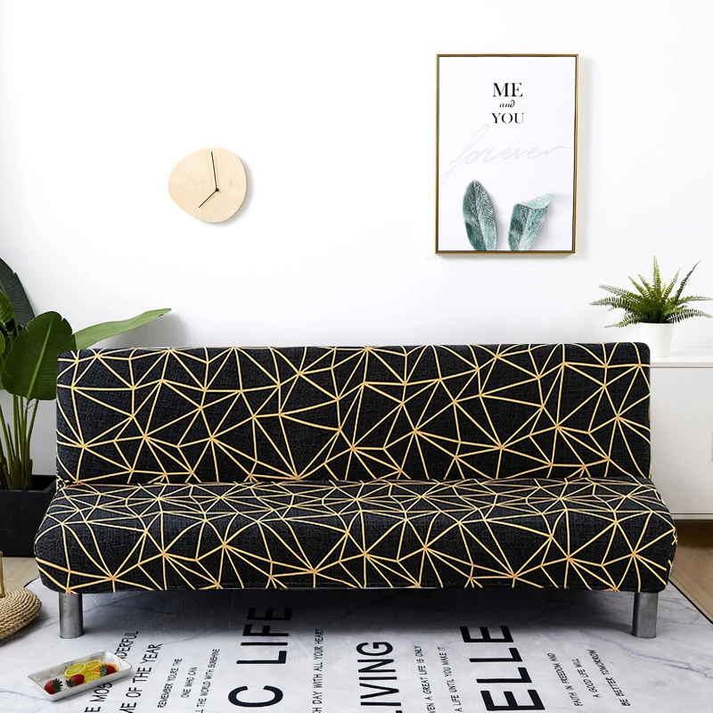 Housse extensible pour canapé et lit pliant, pour siège, sans accoudoirs, moderne, pour une longueur de 160 à 190cm, tout compris Housse extensible pour canapé et lit pliant, pour siège, sans accoudoirs, moderne, pour une longueur de 160 à 190cm, tout compris