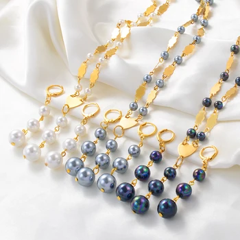 Anniyo Hawaiian 3 Balls Pearl Jewelry sets Pendant Necklace Earrings Guam Micronesian Chuuk Pohnpei Jewelry Wedding Gift#242506
Anniyo Hawaiian 3 Balls Pearl Jewelry sets Pendant Necklace Earrings Guam Micronesian Chuuk Pohnpei Jewelry Wedding Gift#242506