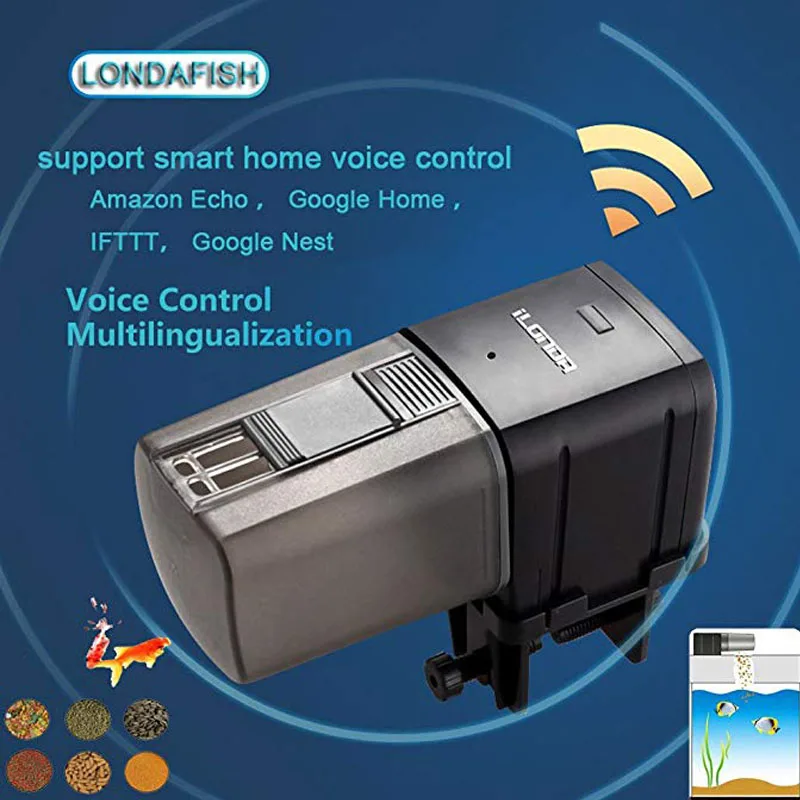 Aquarium fish tank intelligent Wi-Fi fish feeder automatic feeder app timer quantitative control
Aquarium fish tank intelligent Wi-Fi fish feeder automatic feeder app timer quantitative control