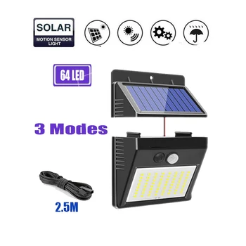 64/30 LED Solar Powered Wall Light PIR Motion Sensor Street Outdoor IP65 Waterproof Pathway Garden Fence Lamp With 3Modes option
64/30 LED Solar Powered Wall Light PIR Motion Sensor Street Outdoor IP65 Waterproof Pathway Garden Fence Lamp With 3Modes option