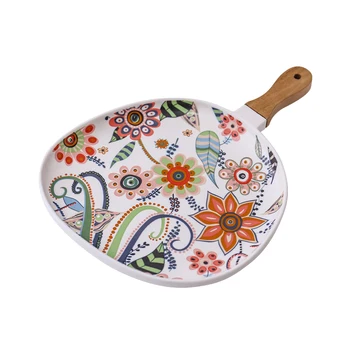 Small Butterfly Love Flower Ceramic Western Food Steak Dim Sum Plate Home Dinner Plate Creative Fruit Plate with Handle 
Small Butterfly Love Flower Ceramic Western Food Steak Dim Sum Plate Home Dinner Plate Creative Fruit Plate with Handle