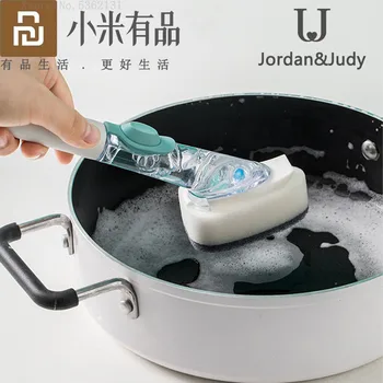 Youpin jordanjudy Long Handle Pot Brush With Liquid Soap Dispenser Scrubber Cleaning Brush Household Kitchen Washing Utensils
Youpin jordanjudy Long Handle Pot Brush With Liquid Soap Dispenser Scrubber Cleaning Brush Household Kitchen Washing Utensils