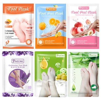 6Packs Exfoliating Foot Mask Lavender/Aloe Feet Mask Peeling Dead Skin Feet Masks Pedicure Socks Foot Cream for Heels Skin Care 
6Packs Exfoliating Foot Mask Lavender/Aloe Feet Mask Peeling Dead Skin Feet Masks Pedicure Socks Foot Cream for Heels Skin Care