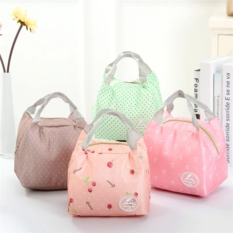 

Vogvigo Storage Bag Cold Insulation Bag Thickening Peach Skinny Lunch Bag Ice Bag Student Portable Waterproof Lunch Box Bag