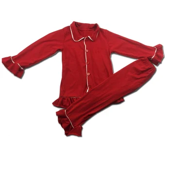 Christmas pj's for children wear baby girls' clothing set set solid cotton outfits
Christmas pj's for children wear baby girls' clothing set set solid cotton outfits