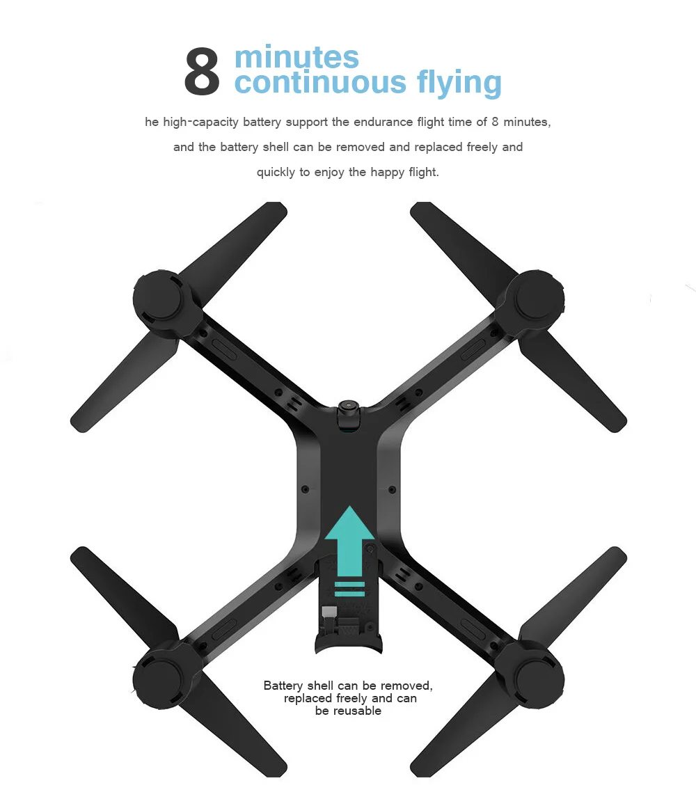 Flymax 2 WiFi Quadcopter 2.4G FPV Streaming Drone 