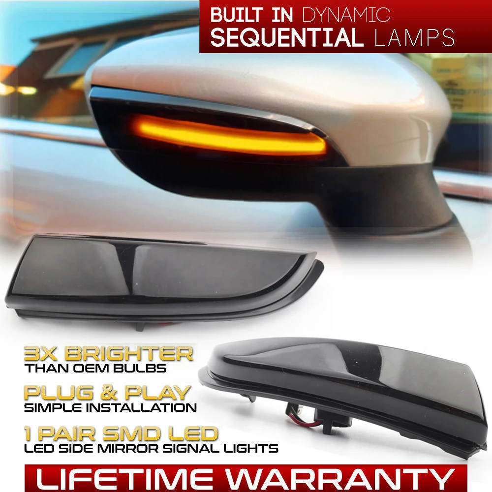 2Pcs For Ford B-Max Fiesta 2013-2018 Dynamic Turn Signal Light LED Side Wing Rearview Mirror Sequential Indicator Lamp
2Pcs For Ford B-Max Fiesta 2013-2018 Dynamic Turn Signal Light LED Side Wing Rearview Mirror Sequential Indicator Lamp