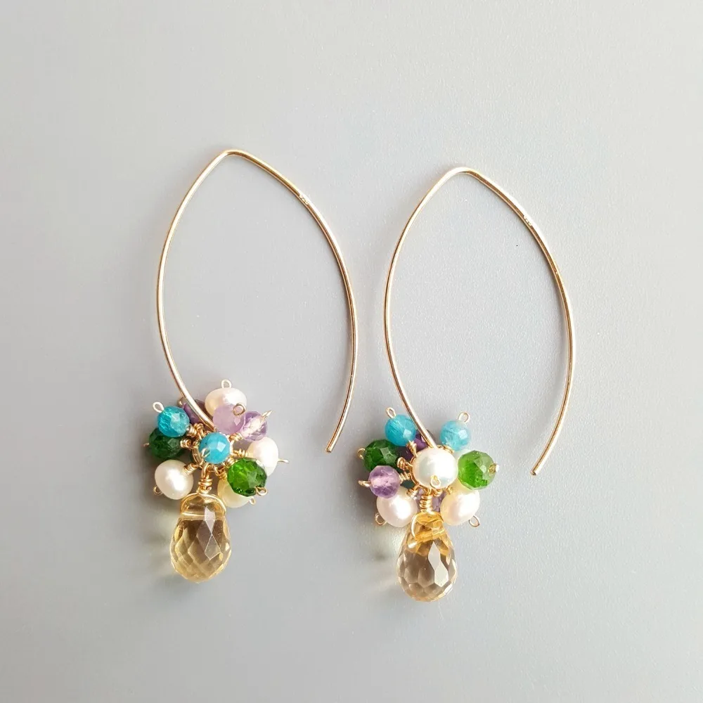 Lily Jewelry Apatites Diopsides Citrines Freshwater Pearl 925 Sterling Silver Handmade Drop Earrings Delicate Women Jewelry
Lily Jewelry Apatites Diopsides Citrines Freshwater Pearl 925 Sterling Silver Handmade Drop Earrings Delicate Women Jewelry