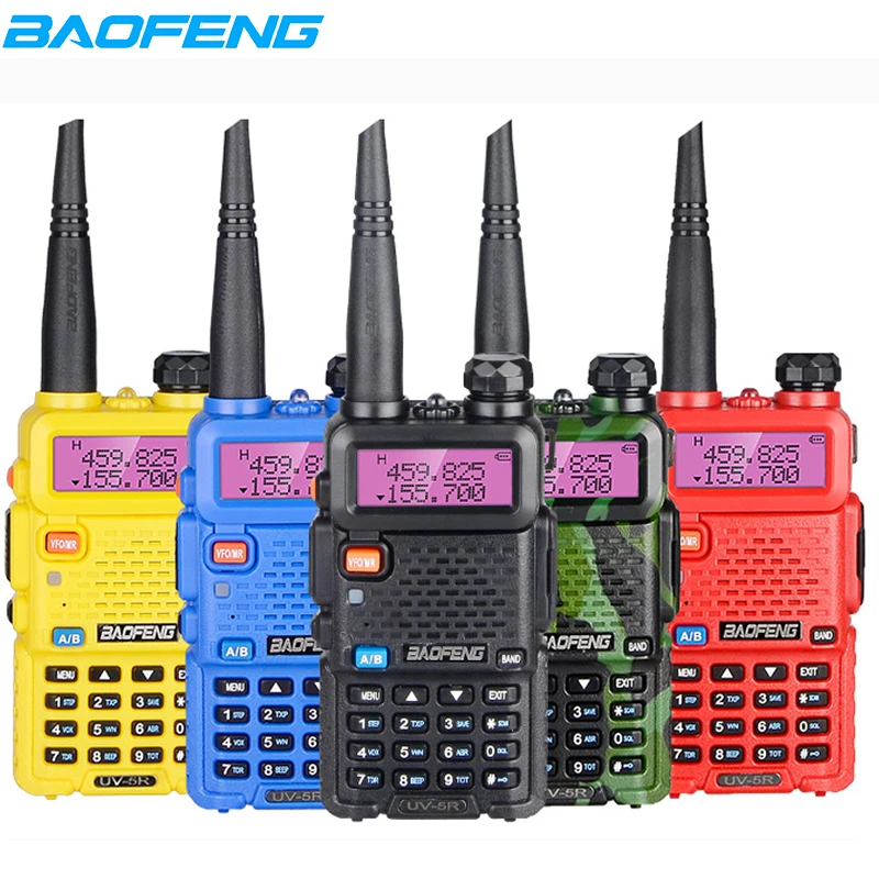 Baofeng UV-5R Walkie Talkie UV5R Professional CB Radio 5W 128CH Dual Band Transceiver VHF UHF Two Way Radio For Hunting Radio
Baofeng UV-5R Walkie Talkie UV5R Professional CB Radio 5W 128CH Dual Band Transceiver VHF UHF Two Way Radio For Hunting Radio