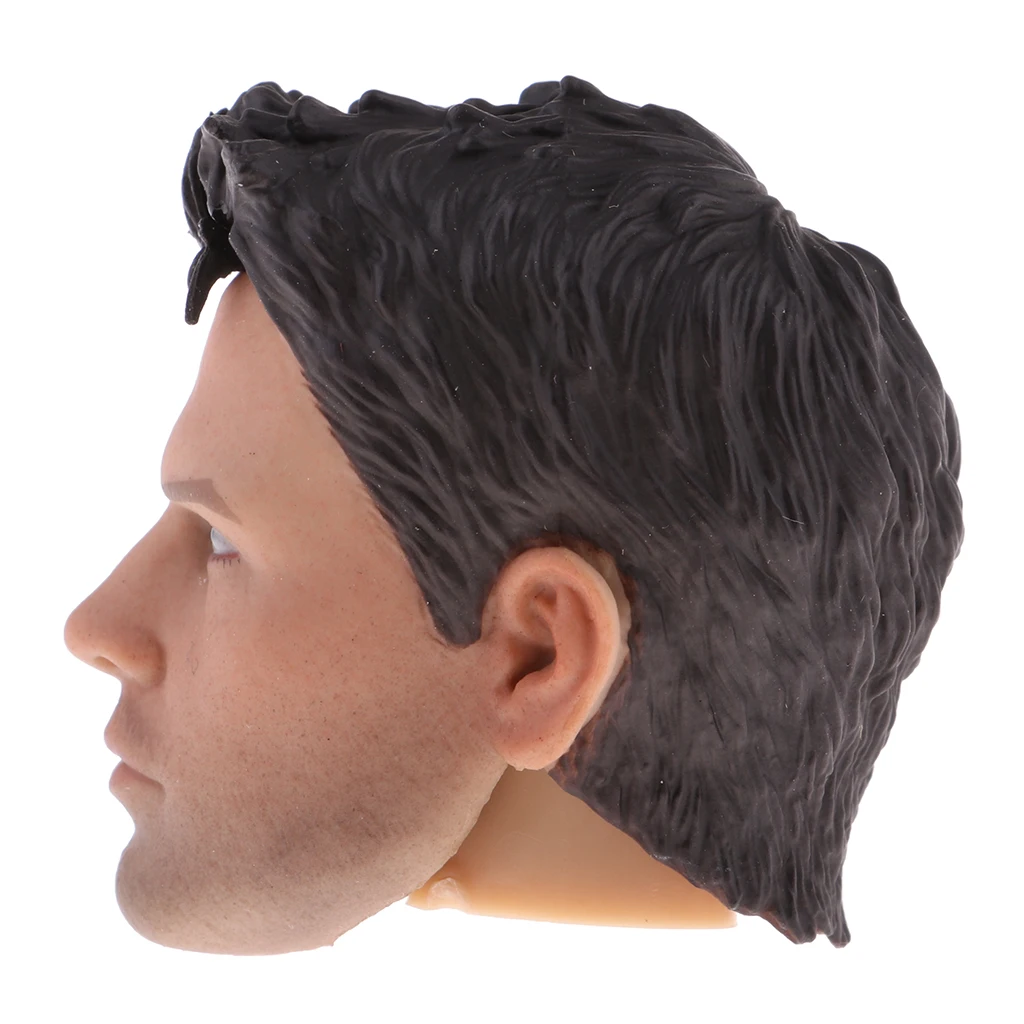 1/6 Scale Male Body Head Sculpt with Black Hair Doll Head Sculpture for 12 inch Action Figure DIY Body Parts 1/6 Scale Male Body Head Sculpt with Black Hair Doll Head Sculpture for 12 inch Action Figure DIY Body Parts