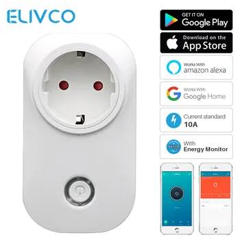 Smart Plug WiFi Socket EU With Energy Monitoring Timing Switch APP Remote Control Works With Amazon Alexa Google Home
Smart Plug WiFi Socket EU With Energy Monitoring Timing Switch APP Remote Control Works With Amazon Alexa Google Home