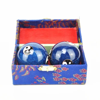 Blue Traditional Chinese Health Exercise Stress Message Balls with Chime - Improve Joints, Blood Circulation, Sleep Patterns, an
Blue Traditional Chinese Health Exercise Stress Message Balls with Chime - Improve Joints, Blood Circulation, Sleep Patterns, an
