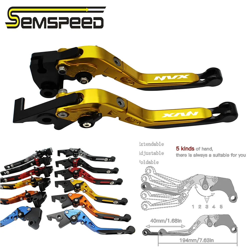 SEMSPEED Мотоцикл CNC Складные Выдвижные Тормозные ручки для Yamaha NVX 155 150 125 Aerox 2015 2020 2017