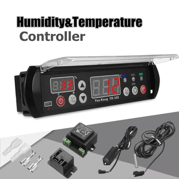 Digital Temperature Humidity Controller Thermostat Hygrostat Sensor YK-302
Digital Temperature Humidity Controller Thermostat Hygrostat Sensor YK-302