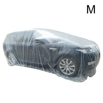 

Portable Disposable Transparent Waterproof Car Cover Dustproof Foldable Environmental Protection PE Plastic Film Covers