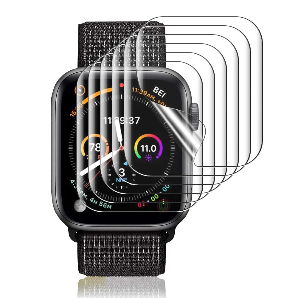 for Apple Watch iWatch 40mm 44mm Screen Protector Series 5 4 Flexible TPU Clear Film Max Coverage Bubble-Free Anti-Scratch case
for Apple Watch iWatch 40mm 44mm Screen Protector Series 5 4 Flexible TPU Clear Film Max Coverage Bubble-Free Anti-Scratch case