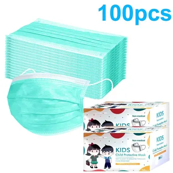 100pcs Disposable 3-Ply Anti-Dust Face mascarillas With Elastic Earloop Kids Three-dimensional Protection Mouth Caps
100pcs Disposable 3-Ply Anti-Dust Face mascarillas With Elastic Earloop Kids Three-dimensional Protection Mouth Caps