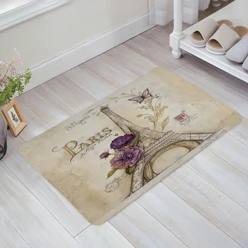 Vintage Paris Tower Butterfly Doormat Non-slip Rug Soft Bath Mats Bathroom Supplies Carpet Living Room 
Vintage Paris Tower Butterfly Doormat Non-slip Rug Soft Bath Mats Bathroom Supplies Carpet Living Room
