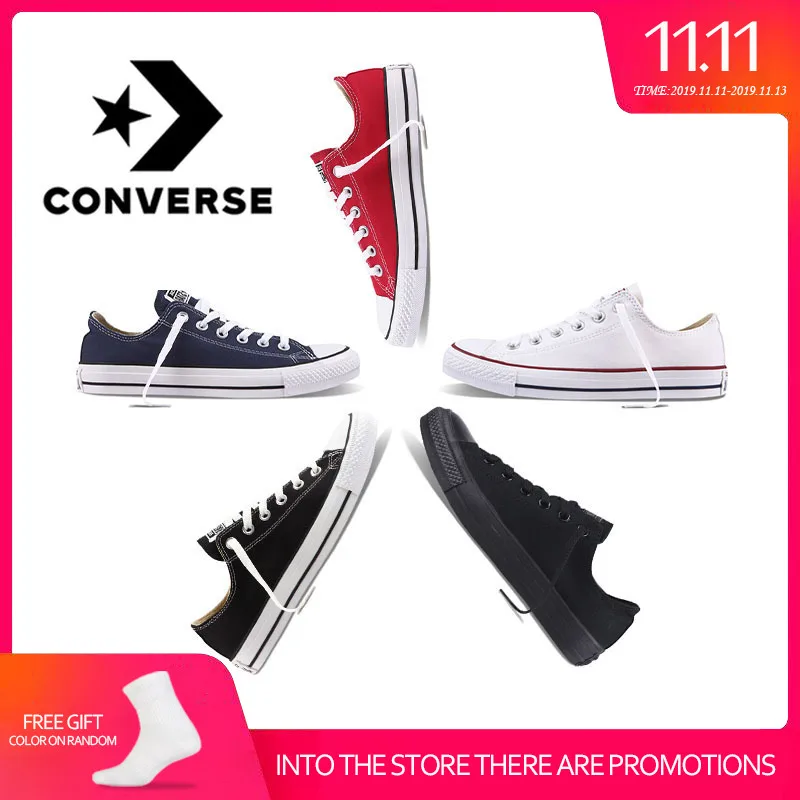 Original authentic Converse ALL STAR low to help classic canvas skate shoes unisex non-slip sneakers suitable for young people
Original authentic Converse ALL STAR low to help classic canvas skate shoes unisex non-slip sneakers suitable for young people