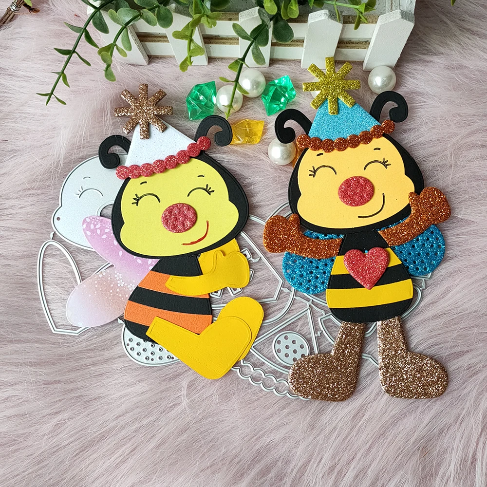 

New Large Bee metal cutting die mould scrapbook decoration embossed photo album decoration card making DIY handicrafts