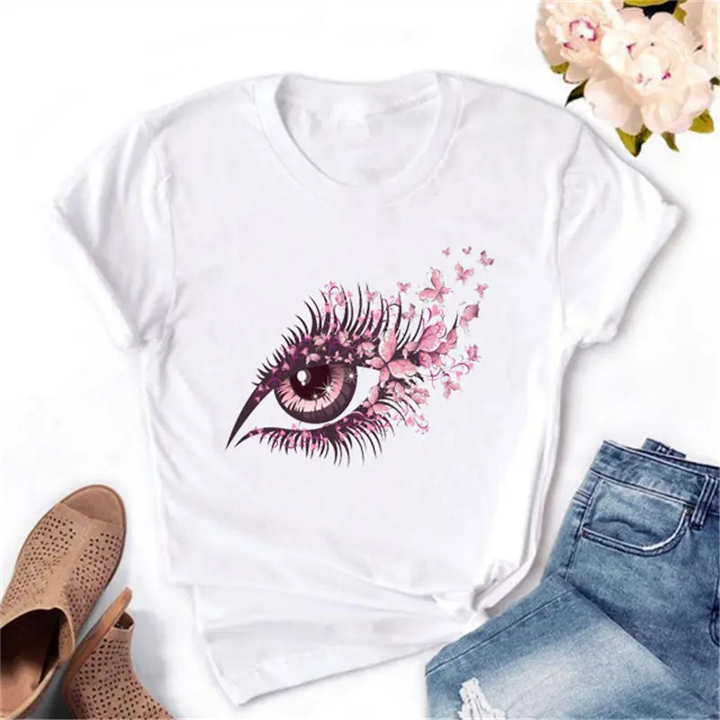 Summer women's cute Eye Graphic Print T-shirt Fashion Kawaii Harajuku women's streetwear aesthetic short-sleeved T-shirt tops
Summer women's cute Eye Graphic Print T-shirt Fashion Kawaii Harajuku women's streetwear aesthetic short-sleeved T-shirt tops