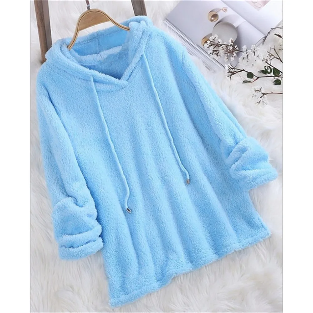 New Ladies Hooded Sweater Wool Large Size 5XL Long Sleeve Loose Sweater Autumn Winter Street Casual Sweater Ladies Home Service
New Ladies Hooded Sweater Wool Large Size 5XL Long Sleeve Loose Sweater Autumn Winter Street Casual Sweater Ladies Home Service