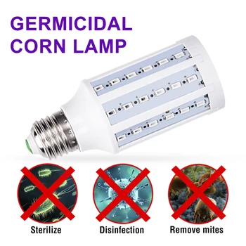 12W UV Germicidal Lamp UVC 60LED Light Bulb E27 Base Ozone UVC Ultraviolet Corn Bulb Disinfection Sterilizer Kill Mites
12W UV Germicidal Lamp UVC 60LED Light Bulb E27 Base Ozone UVC Ultraviolet Corn Bulb Disinfection Sterilizer Kill Mites