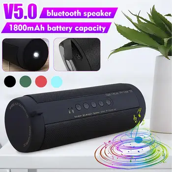 1800mAh bluetooth Speaker Deep Bass Home Hi-Fi Stereo Wireless Music Player with LED Light Built-in Microphone Waterproof
1800mAh bluetooth Speaker Deep Bass Home Hi-Fi Stereo Wireless Music Player with LED Light Built-in Microphone Waterproof