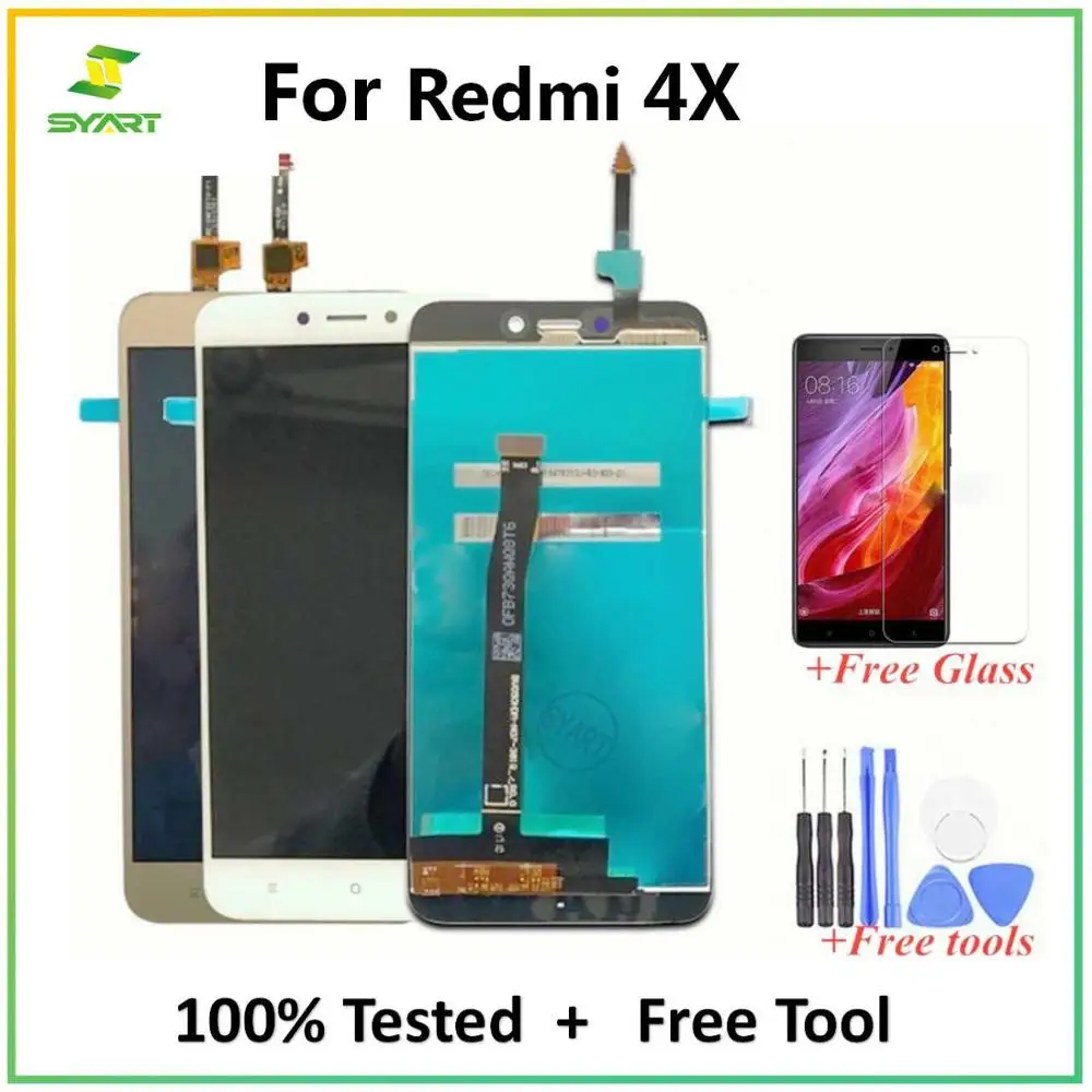 For Xiaomi Redmi 4X LCD Display Touch Screen Digitizer Assembly Replacement + Free Tools For Redmi4X 5.0" LCD Screen
For Xiaomi Redmi 4X LCD Display Touch Screen Digitizer Assembly Replacement + Free Tools For Redmi4X 5.0" LCD Screen