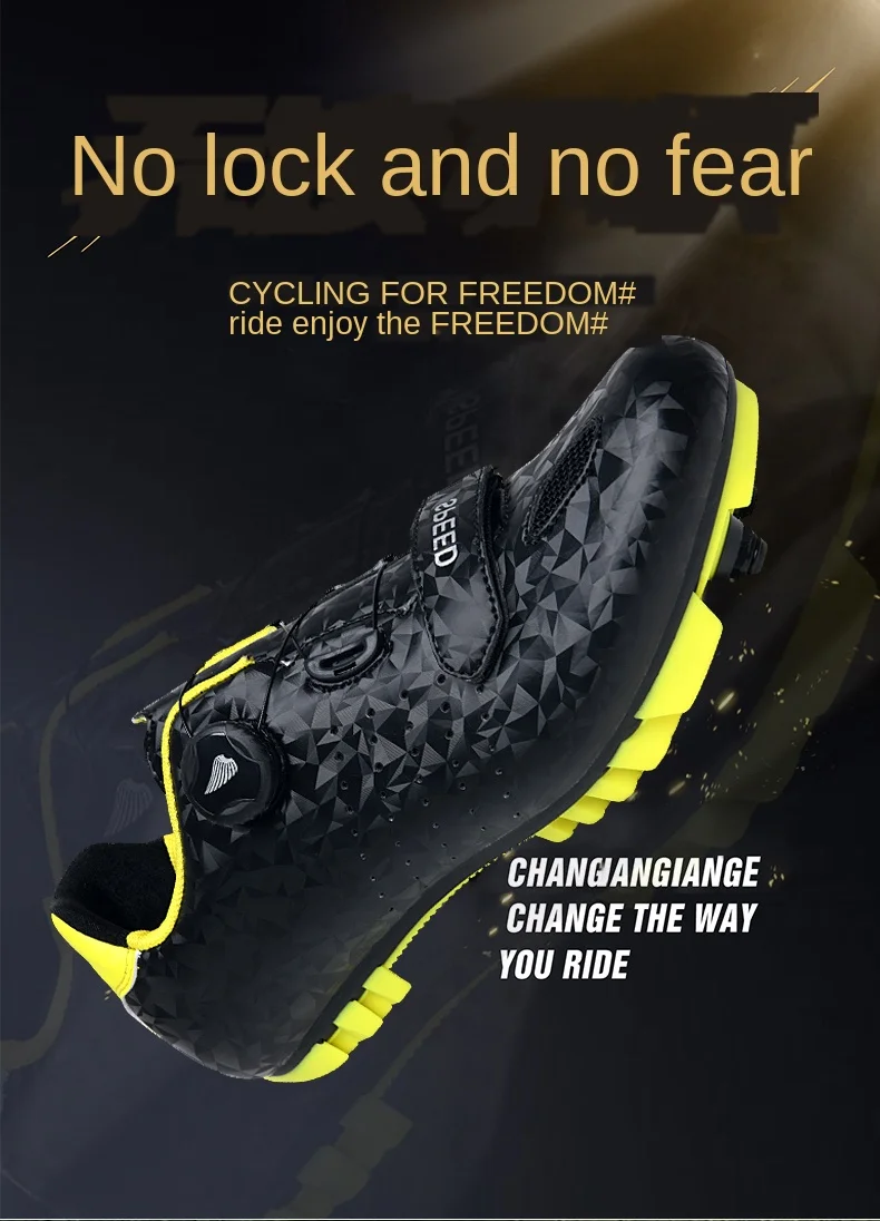 Menandwomen bicycle shoes sports entertainment cycling shoes high quality men's shoes outdoor automatic shoes mountain bikeshoes