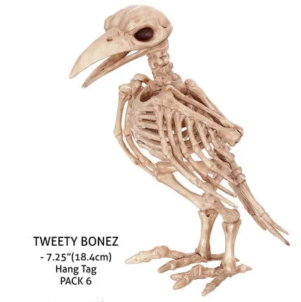 Фото Halloween decorations simulation crow bird model skeleton horror bar haunted house decoration props | Дом и сад