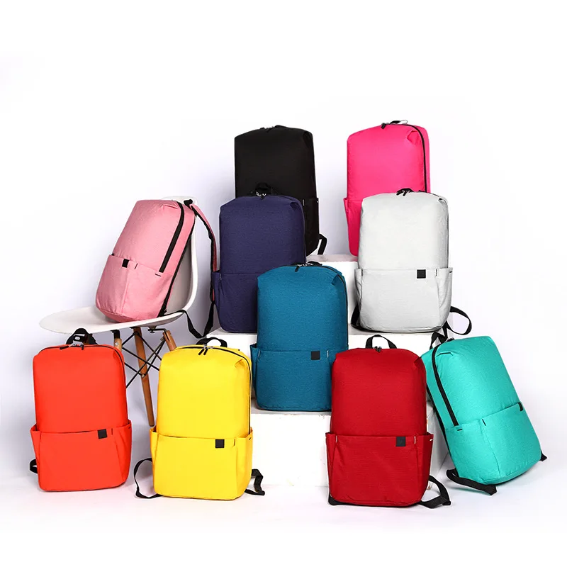 

DHL10 шт. женские нейлоновые простые вместительные спортивные дорожные Рюкзаки Сумки разных цветов