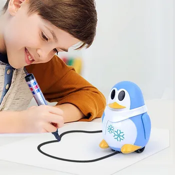 Drawn Line Magic Pen Toy Electric Robot Pen Inductive Cartoon Penguin Follow Black Track Map Auto Tracking Run Toys Kids Gift
Drawn Line Magic Pen Toy Electric Robot Pen Inductive Cartoon Penguin Follow Black Track Map Auto Tracking Run Toys Kids Gift